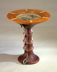 table, leather, wood, Rex Lingwood